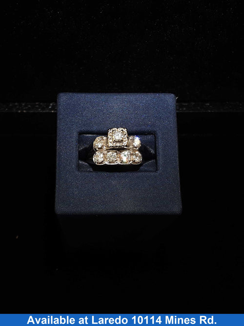 Women's Ring - White Gold 14k (.585) 6.3 grams Size 7