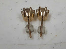 Double Stud Earring - Yellow Gold 14k (.585) 1.9 grams