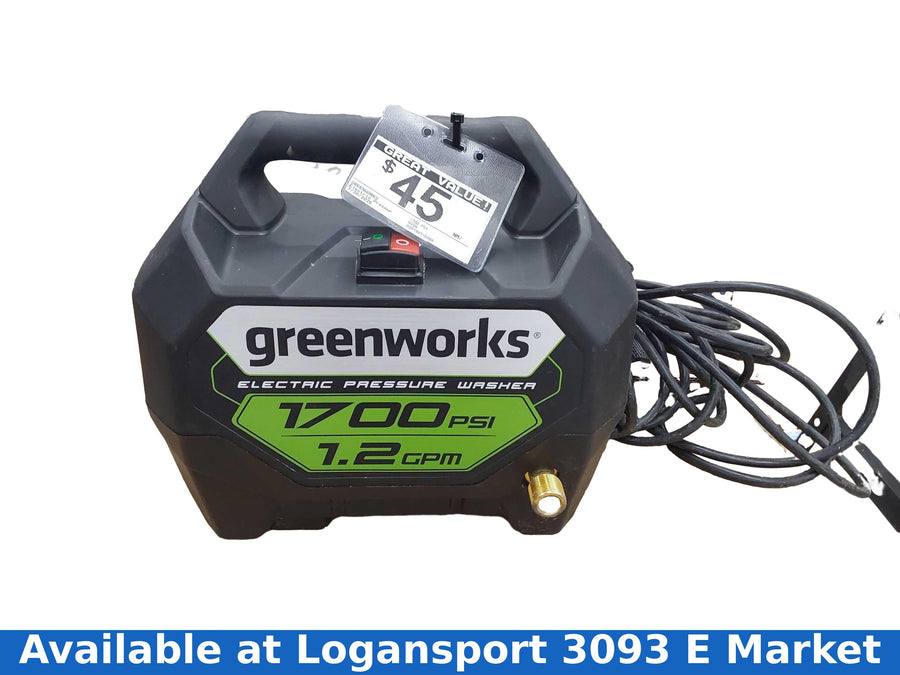 Greenworks 1700 Psi Black Corded Pressure Washer