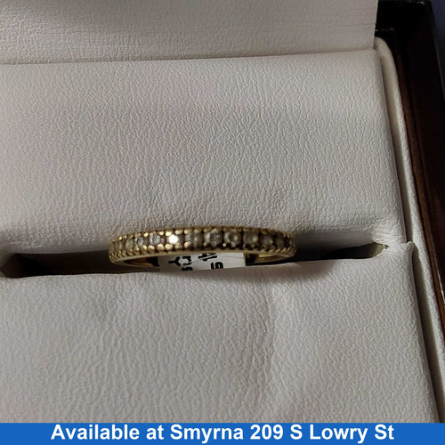 Women's Ring - Anniversary - Yellow Gold 14k (.585) 1.1 grams Size 5