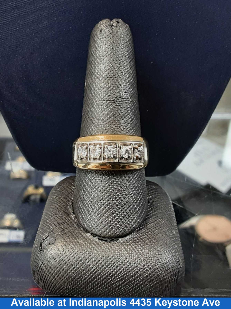 Ring - Wedding Band - Yellow Gold 14k (.585) 8.6 grams Size 10