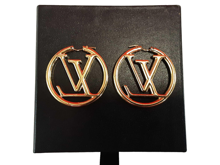 Louis Vuitton Lv Hoop Earrings Gold Other Collectible