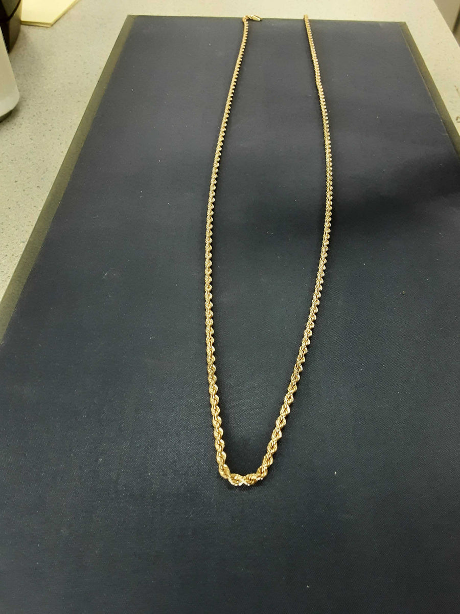 Rope Chain - Yellow Gold 10k (.417) 3.2 grams 18 inch