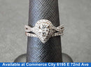 Ring - Engagement Set - White Gold 14k (.585) 5.5 grams Size 7