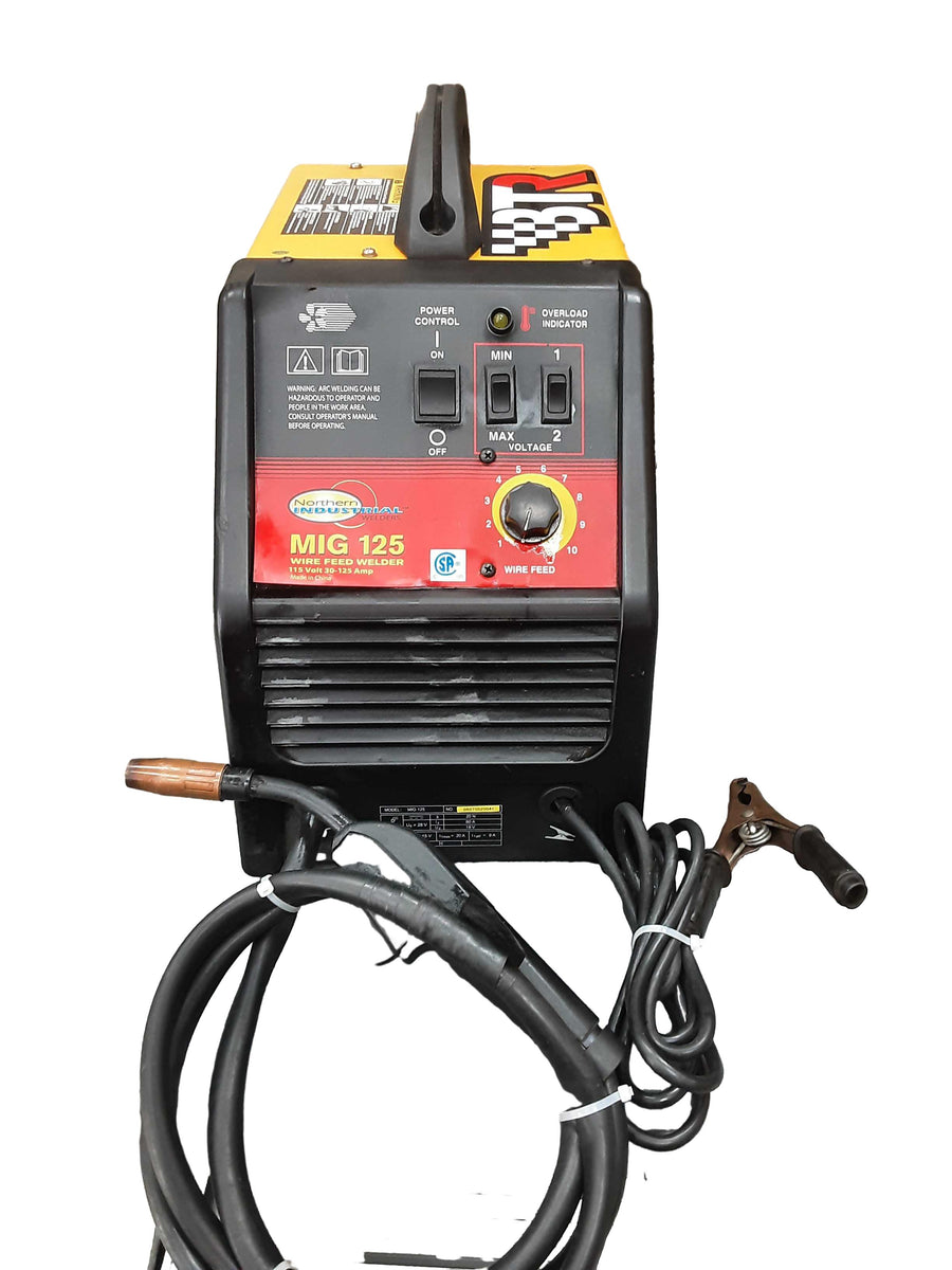Northern Industrial Welders Mig125 Yellow Mig Welding Machine