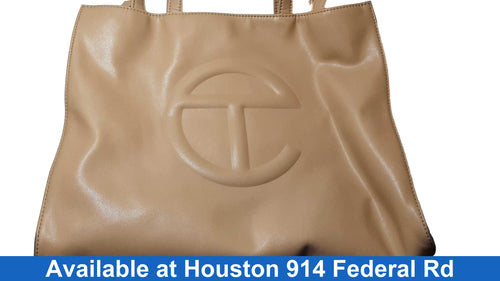 Telfar Telfar Bags Telfar Medium Cream Shopping Bag Beige / Tan Purse / Handbag