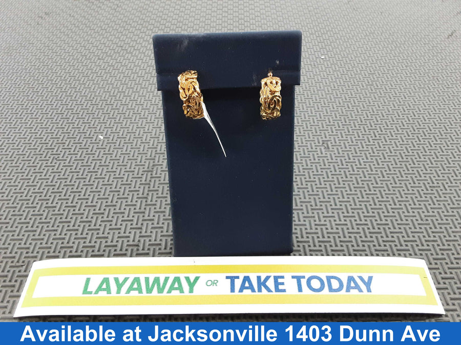 Bangle Earring Yellow Gold 14k (.585) 3.5 grams