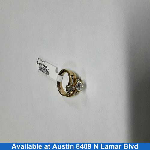 Women's Ring - Yellow Gold 14k (.585) 5.4 grams Size 7.5