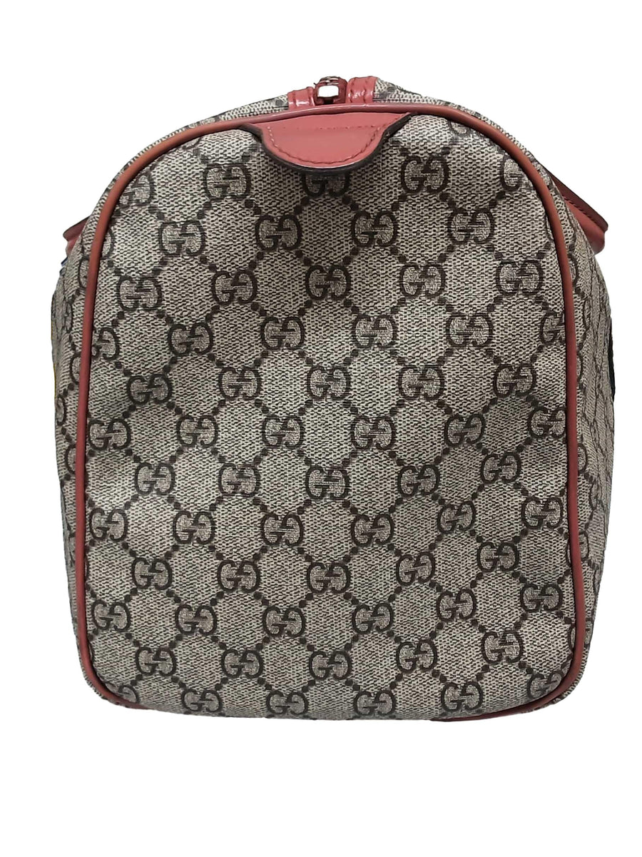 Gucci Boston Medium Signature Pink Purse / Handbag