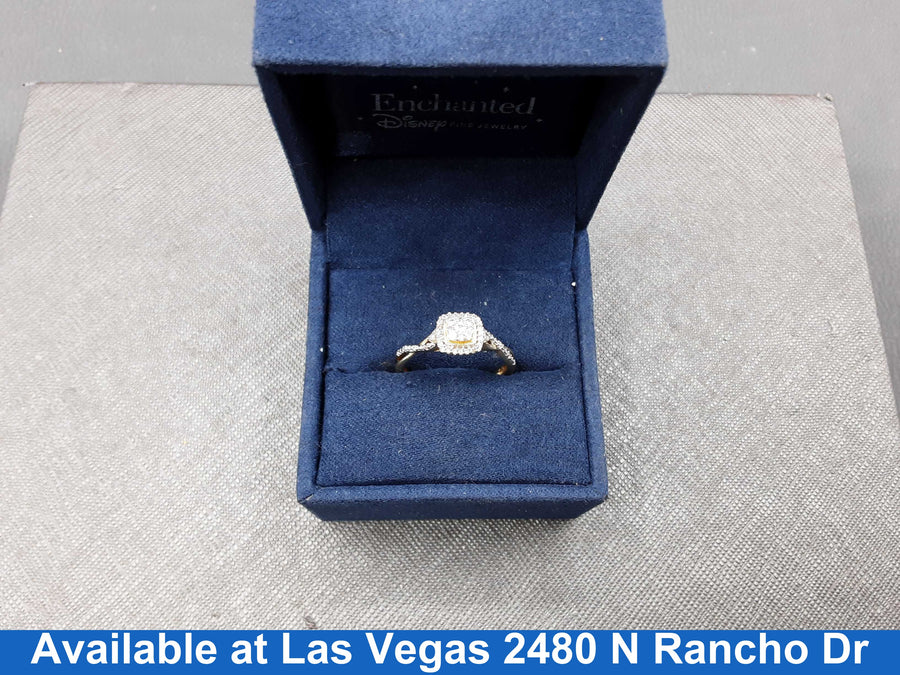 Ring - Engagement Set - Yellow Gold 10k (.417) 1.7 grams Size 7.5