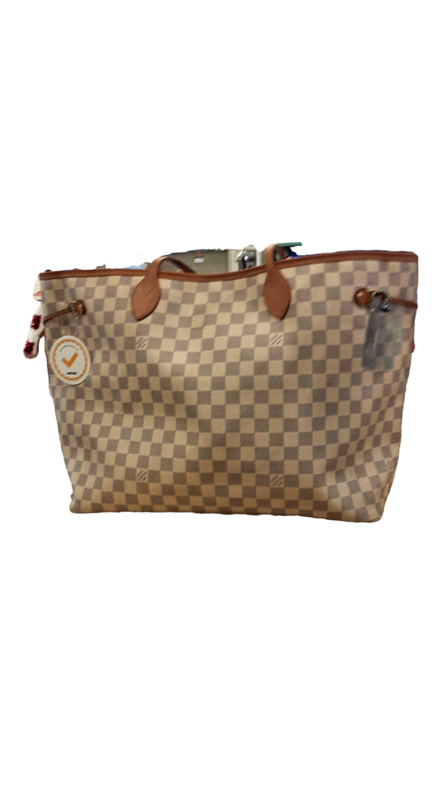 Louis Vuitton Neverfull Gm Beige / Tan Purse / Handbag