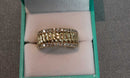 Ring - Wedding Band - Yellow Gold 10k (.417) 5.1 grams Size 11