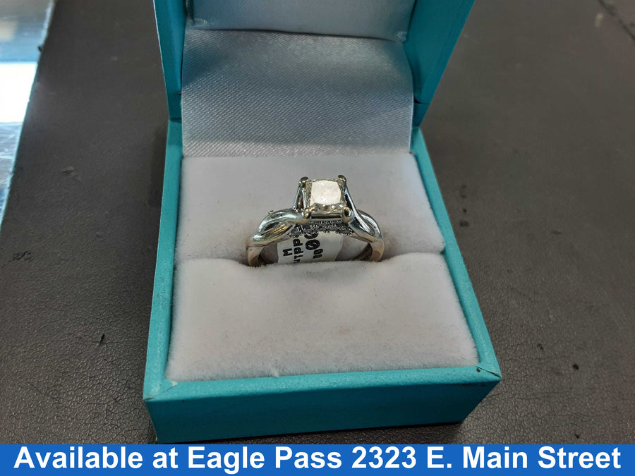 Ring - Wedding Set - White Gold 10k (.417) 3.4 grams Size 6