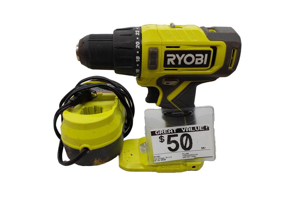 Ryobi Pcl206 Gray Cordless Standard Drill