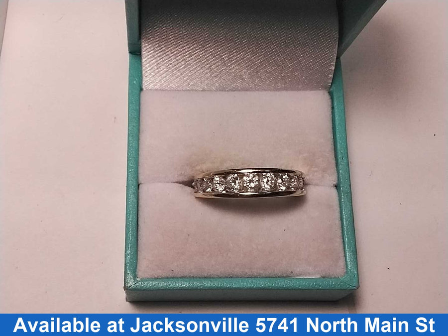 Ring - Wedding Band - Yellow Gold 14k (.585) 5.6 grams Size 8
