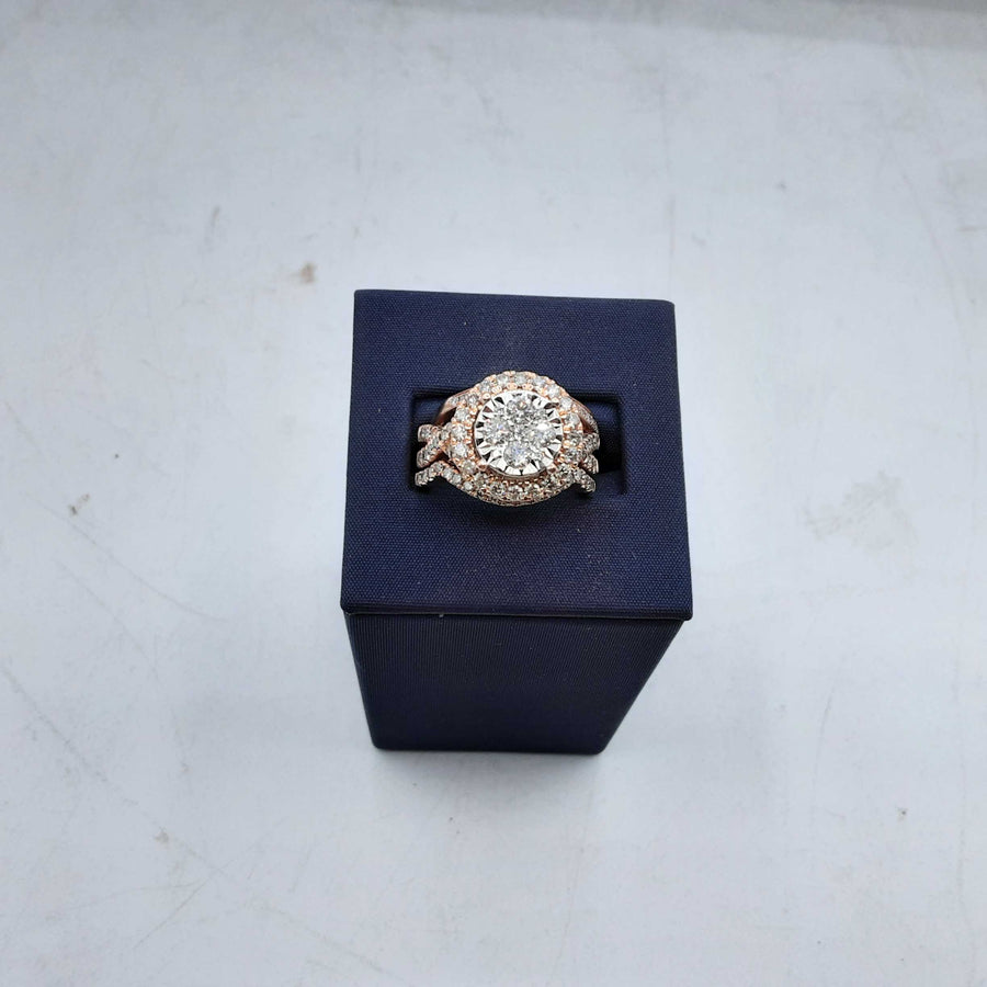 Ring - Wedding Set - Rose Gold 10k (.417) 10.2 grams Size 20