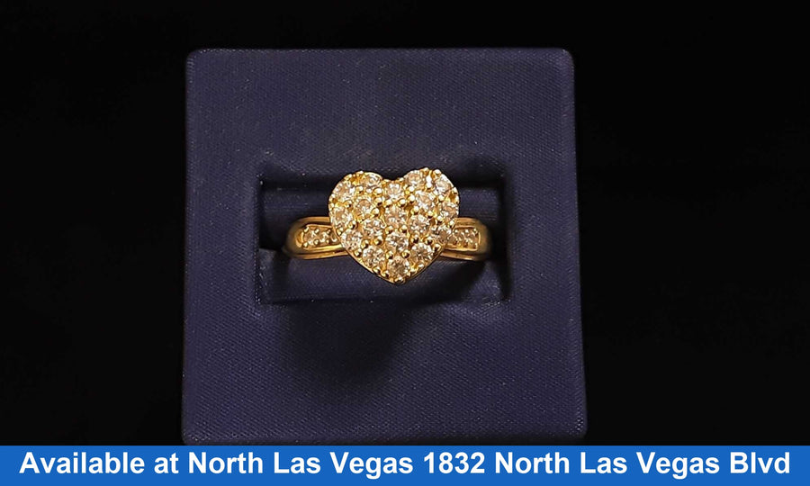 Women's Ring - Yellow Gold 10k (.417) 3.7 grams Size 7
