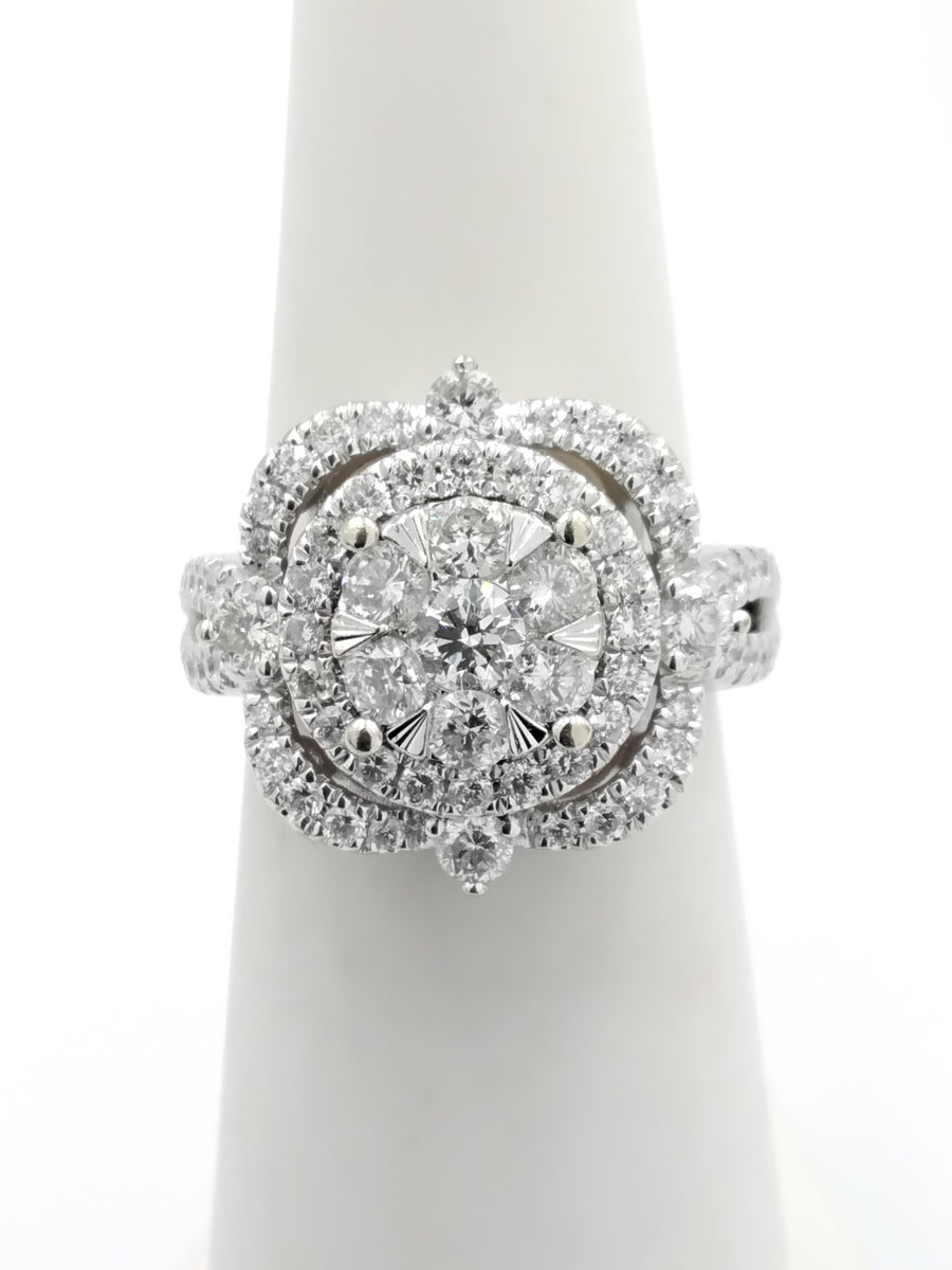 Women's Ring - White Gold 14k (.585) 6.1 grams Size 5