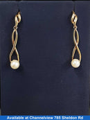 Pearl Earrings - Yellow Gold 10k (.417) 1.9 grams
