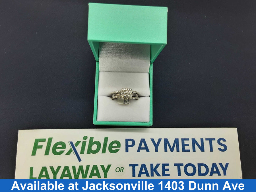 Ring - Engagement Set - Yellow Gold 10k (.417) 5.9 grams Size 7