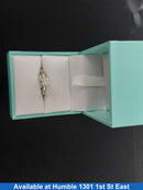 Women's Ring - Solitaire - White Gold 14k (.585) 2.4 grams Size 6