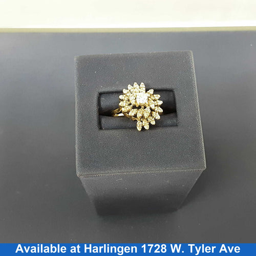 Women's Ring - Yellow Gold 14k (.585) 4.2 grams Size 7.5