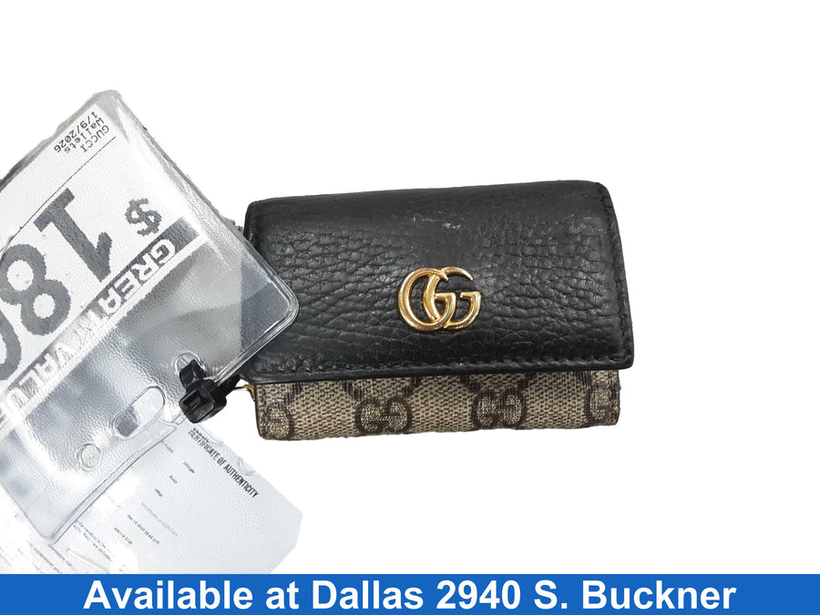 Gucci Gg Marmont 6 Key Brown Wallet