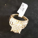 Women's Ring - Anniversary - Yellow Gold 10k (.417) 8.6 grams Size 9