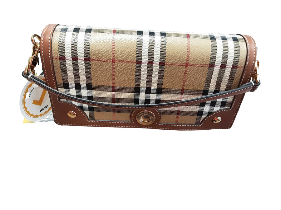 Burberry Note Crossbody Beige / Tan Purse / Handbag