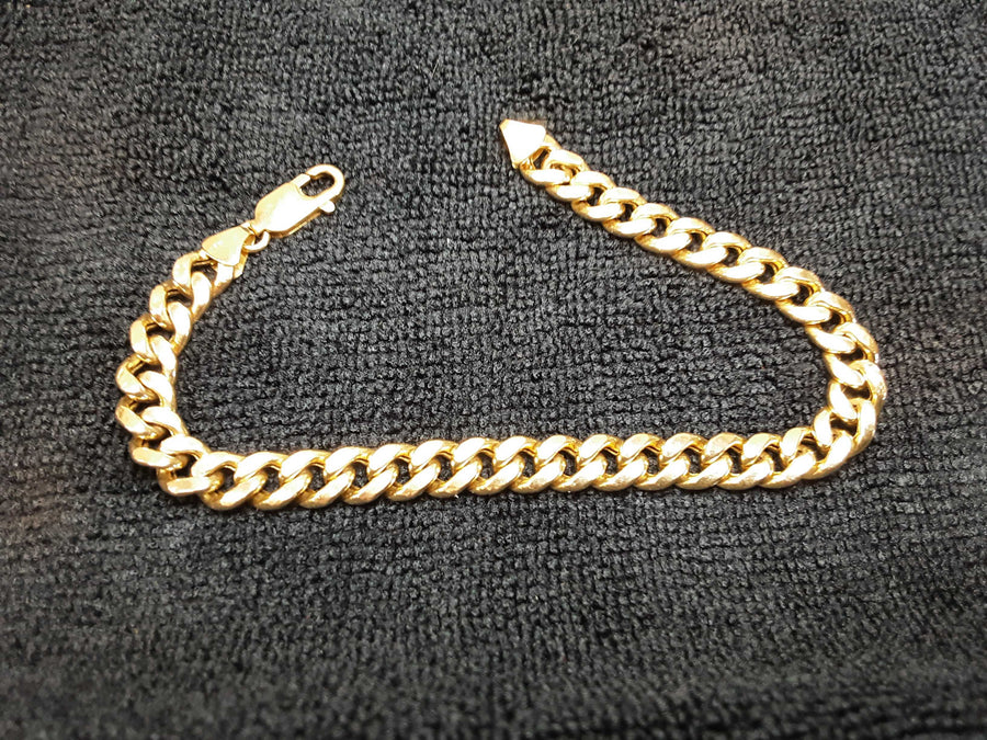 Cuban Link Bracelet - Yellow Gold 10k (.417) 12.9 grams 8 inch