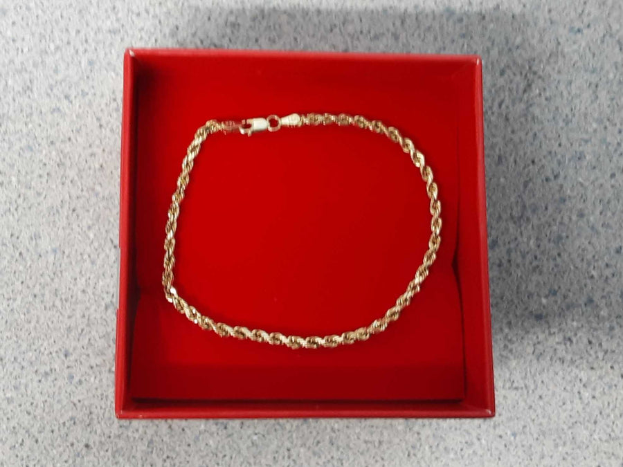 Rope Bracelet - Yellow Gold 10k (.417) 2.1 grams 7 inch