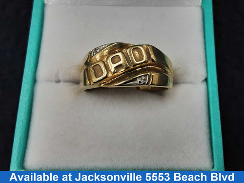 Men's Ring - Yellow Gold 10k (.417) 3 grams Size 8