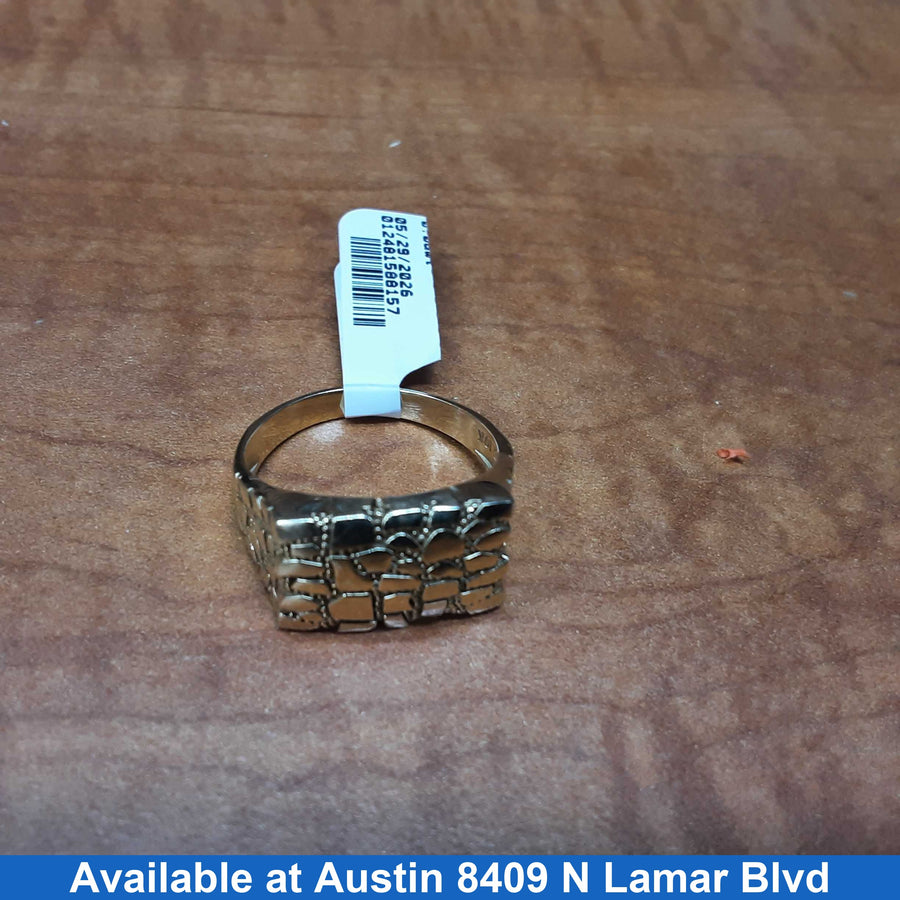 Men's Ring - Yellow Gold 10k (.417) 4.5 grams Size 10