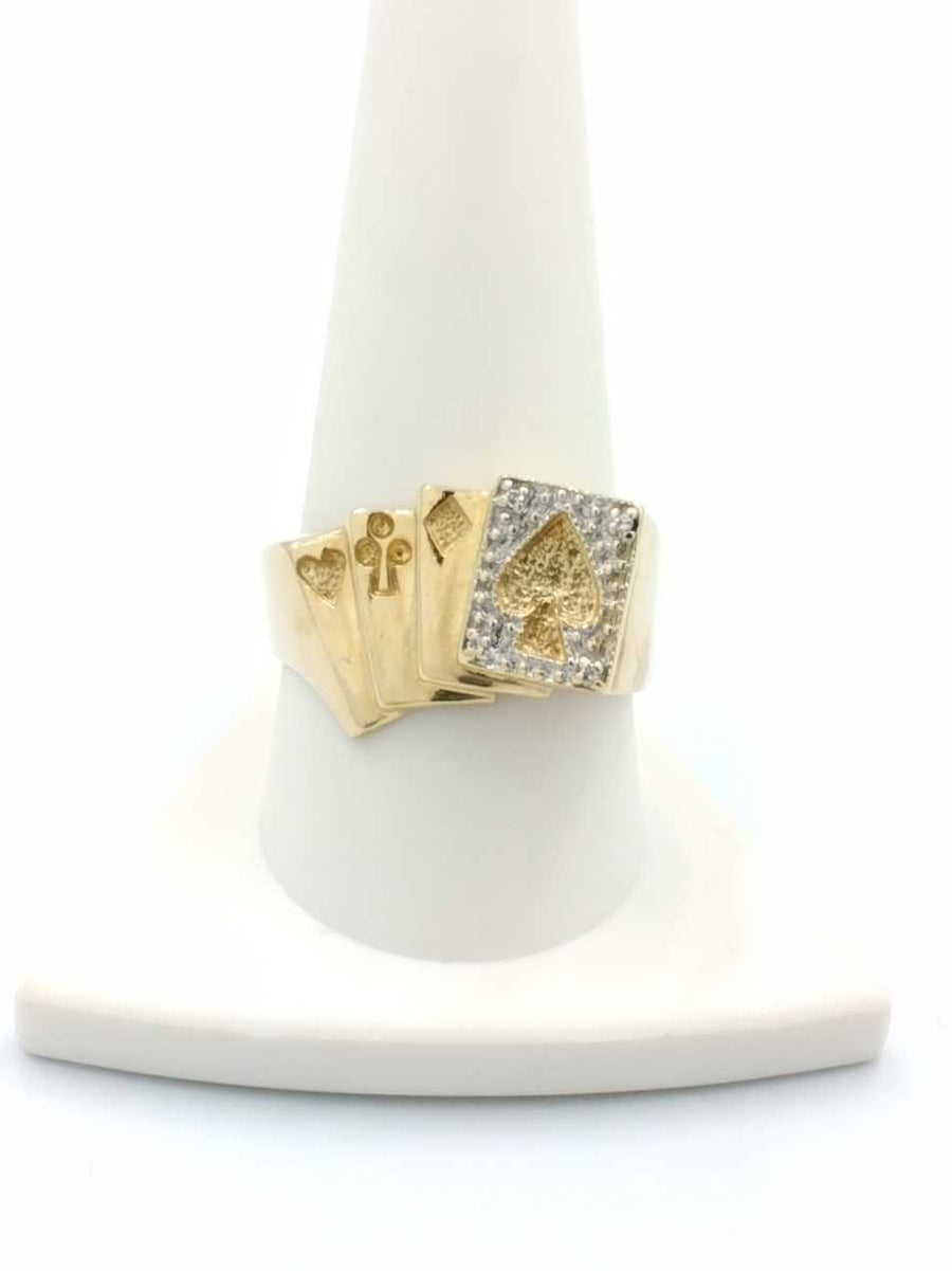 Women's Ring - Yellow Gold 10k (.417) 5.3 grams Size 11