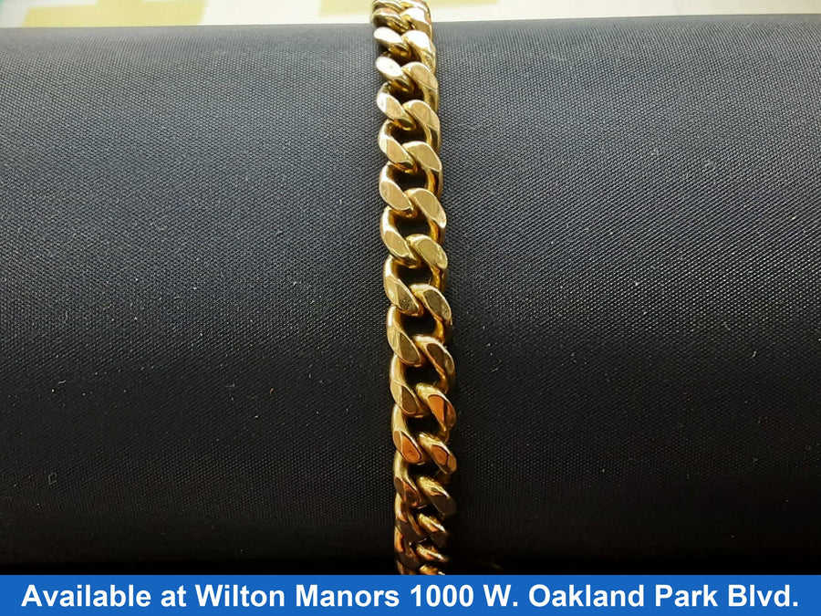 Cuban Link Bracelet - Rose Gold 10k (.417) 10.5 grams 8 inch