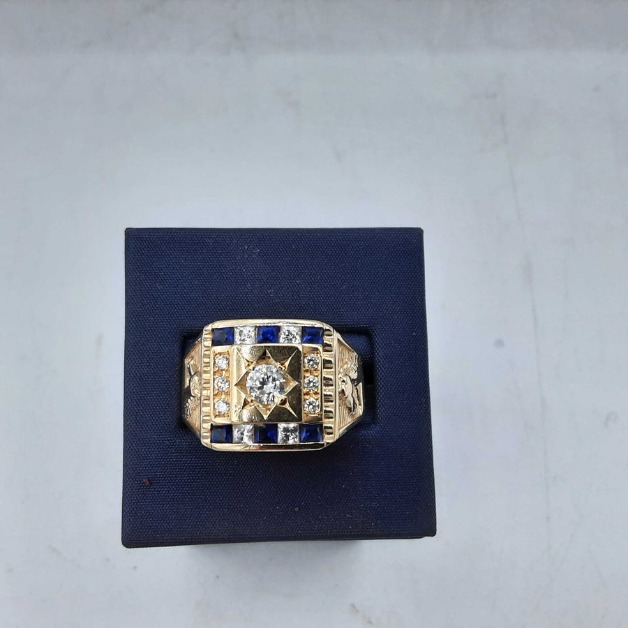 Men's Ring - Yellow Gold 14k (.585) 12.2 grams Size 11.5