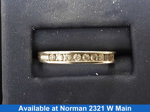 Women's Ring - Anniversary - Yellow Gold 10k (.417) 1.8 grams Size 7.5