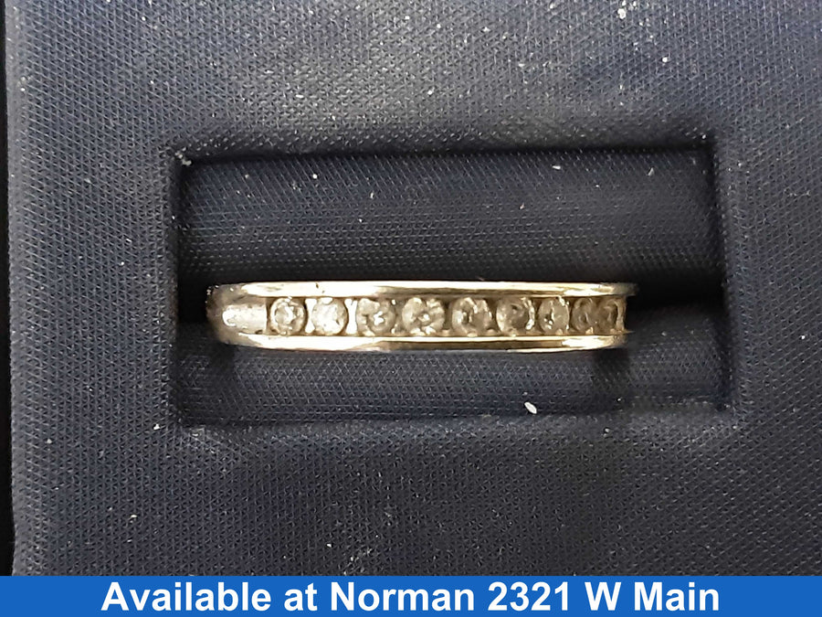 Women's Ring - Anniversary - Yellow Gold 10k (.417) 1.8 grams Size 7.5