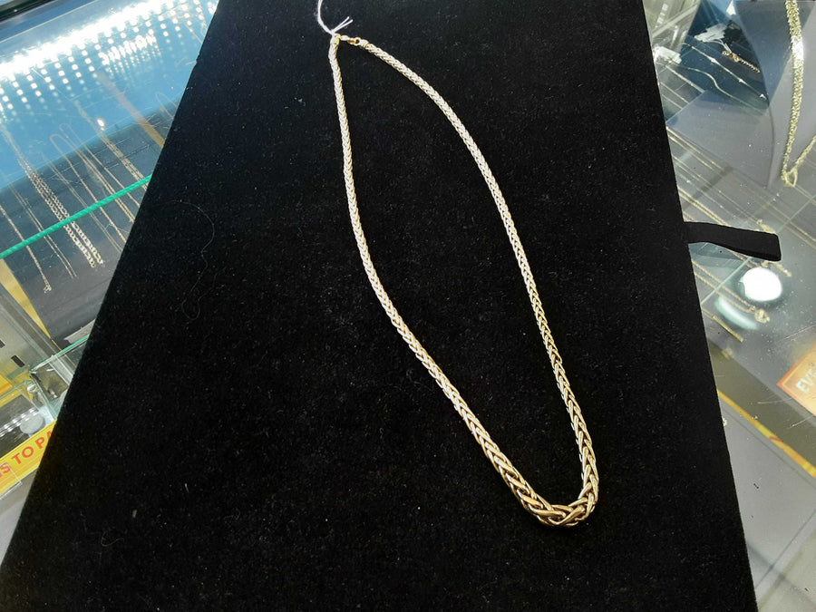 Fox Tail Chain - Yellow Gold 14k (.585) 10.4 grams 18 inch