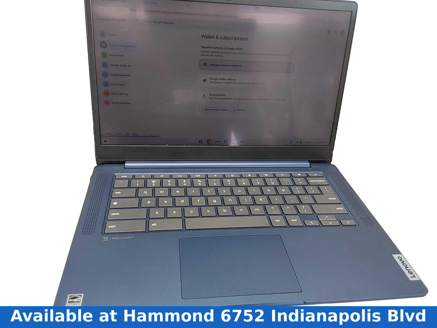 Lenovo Ip Slim 3 Chrome 14m868 Intel Celeron 4 Gb 128 Gb Blue Laptop