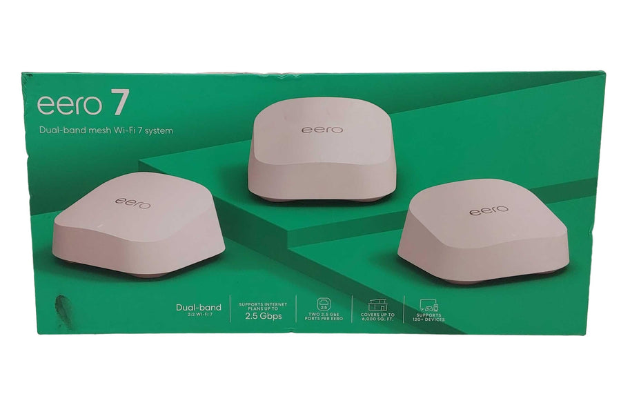 Eero 7 3 Pack Mesh Wifi System Green Networking Hub