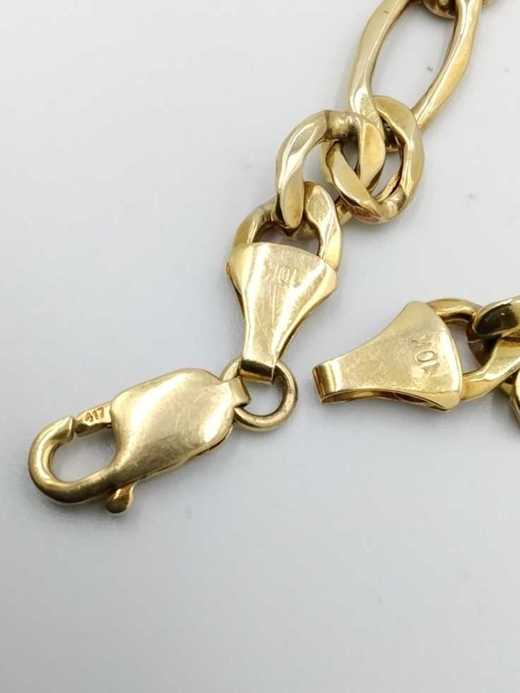 Figaro Bracelet - Yellow Gold 10k (.417) 9.2 grams 9 inch