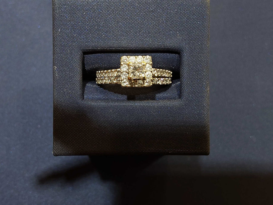 Ring - Engagement Set - White Gold 14k (.585) 5.1 grams Size 6.5