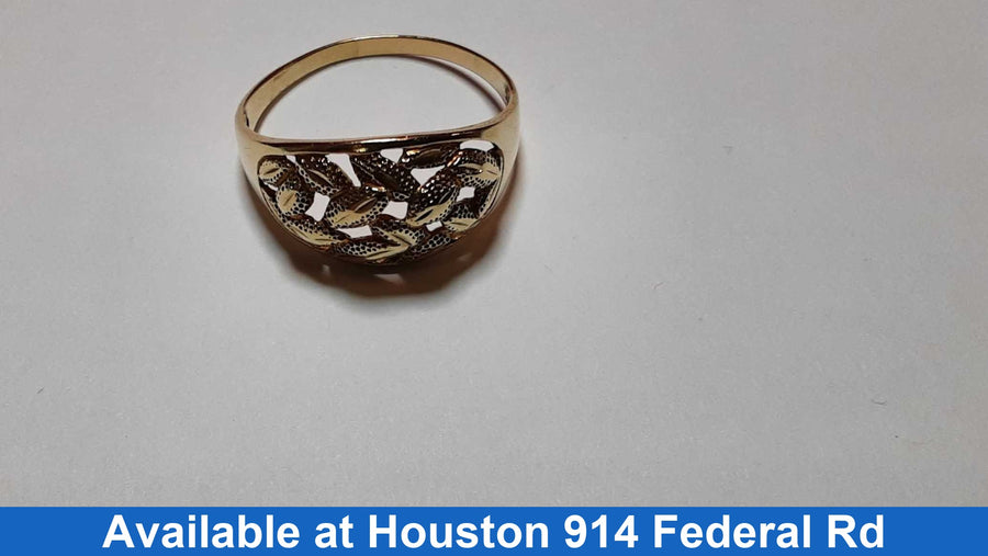 Women's Ring - Yellow Gold 10k (.417) 3.3 grams Size 12