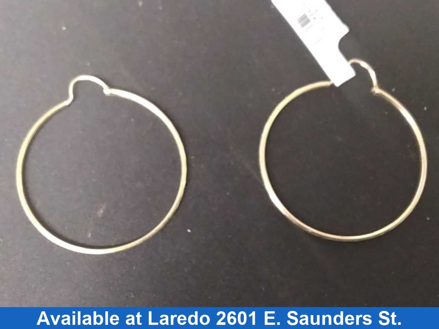 Bangle Earrings - Yellow Gold 10k (.417) 3.2 grams