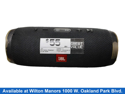 Jbl Charge 3 Black Portable Speaker