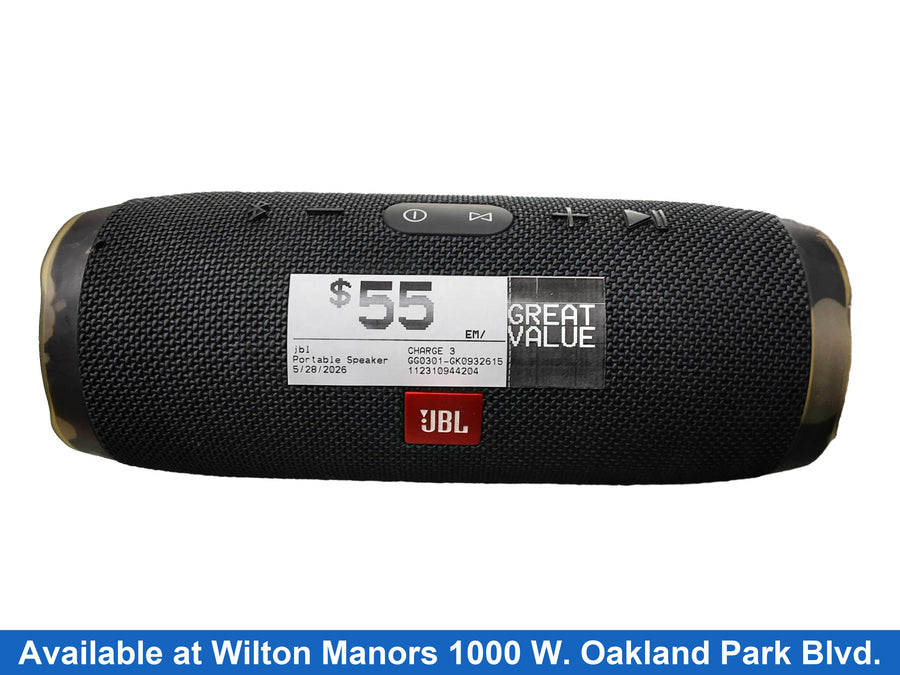 Jbl Charge 3 Black Portable Speaker