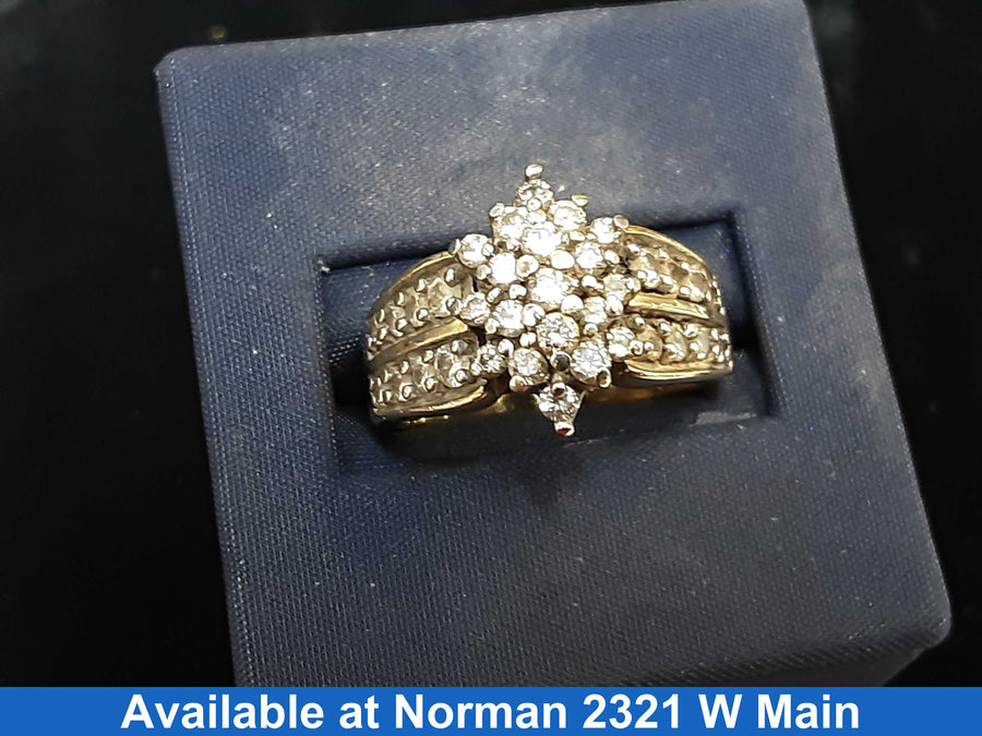Women's Ring - Yellow Gold 10k (.417) 6 grams Size 8