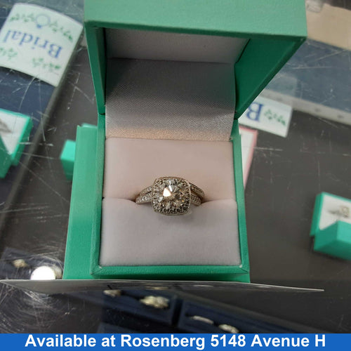 Ring - Engagement Set - Yellow Gold 18k (.750) 7.5 grams Size 20
