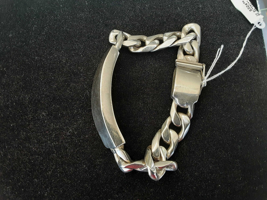 ID Bracelet - Silver 121.2 grams 7 inch